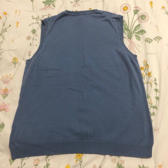 Brooks Brothers "346" Blue V-Neck Sweater Vest - Picture 5 of 6